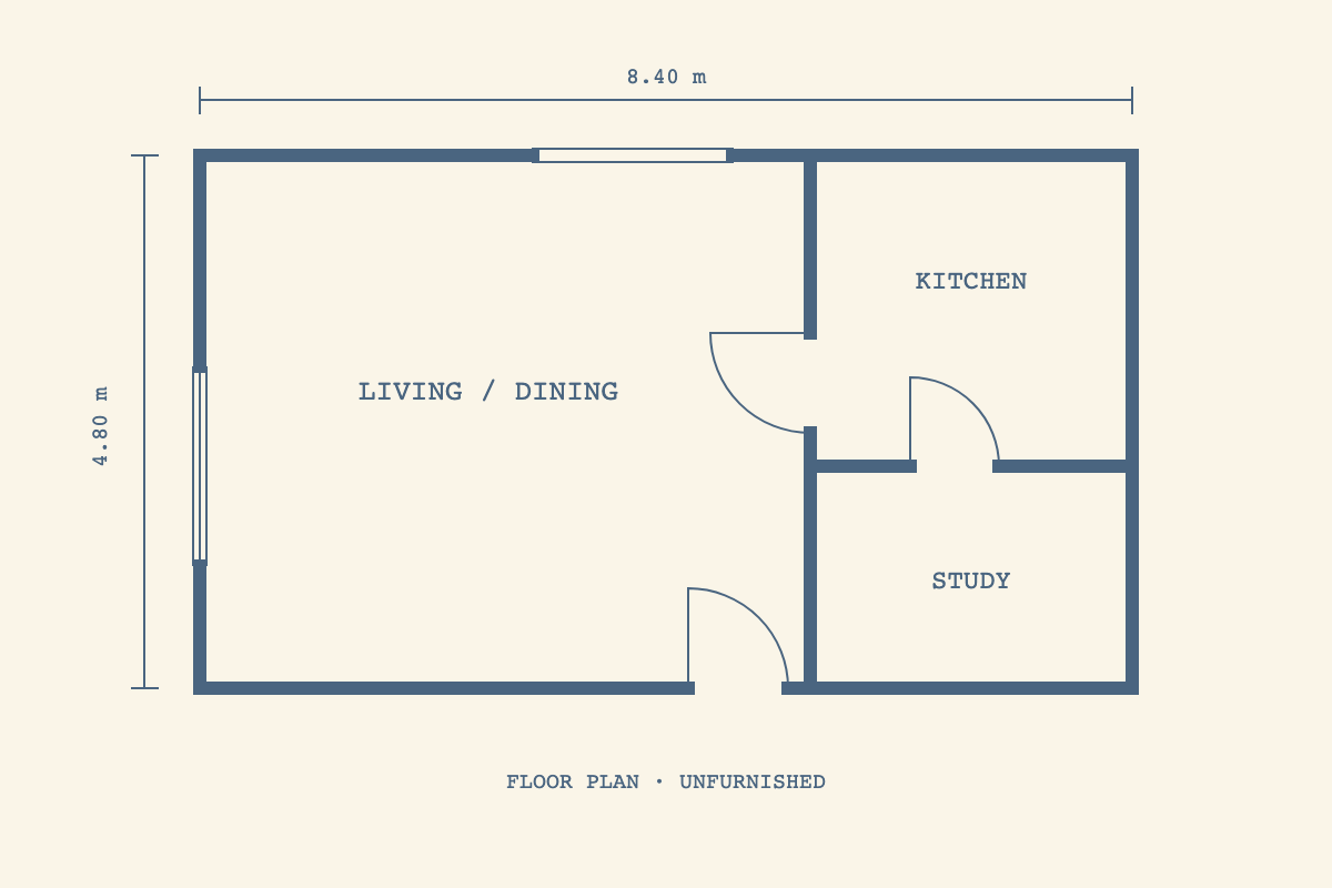 Floorplan illustrating the areas you can select