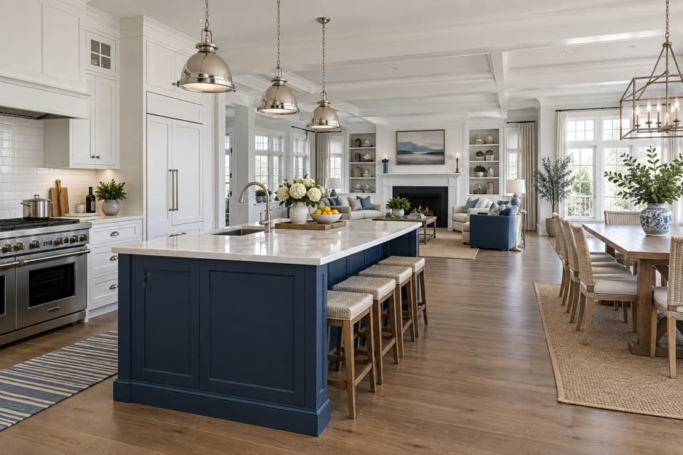 Hamptons Blue Kitchen style reference