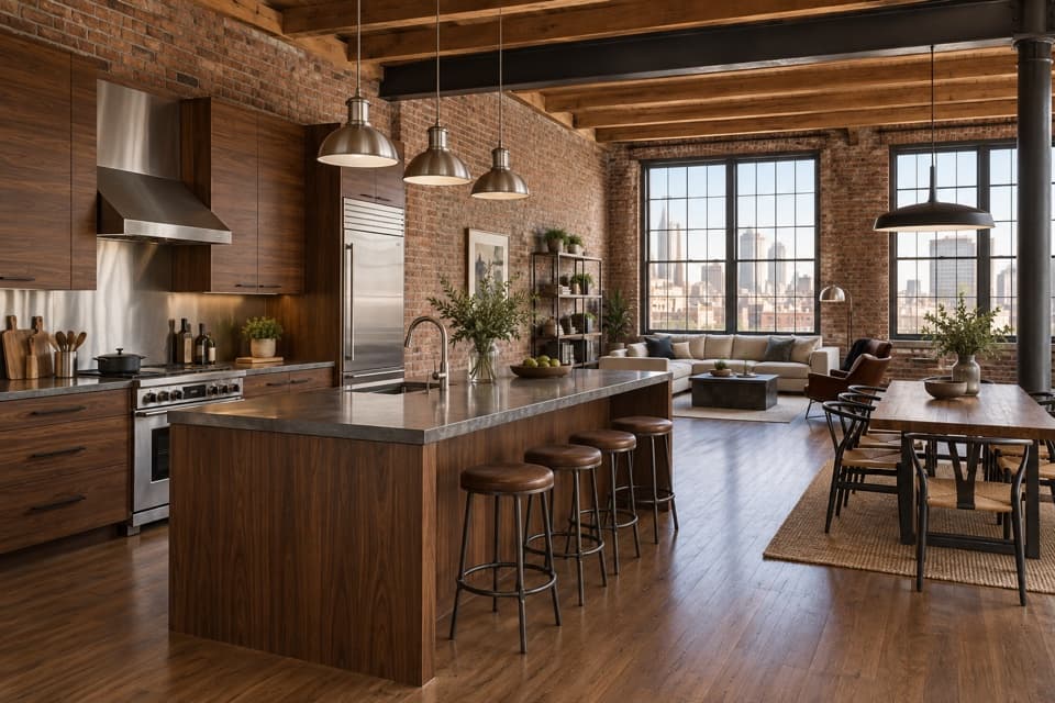 New York Loft Kitchen style reference
