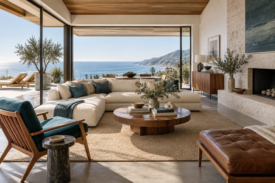Malibu Coastal Mid-Century style reference