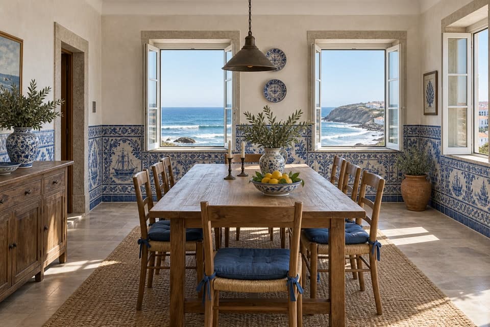 Oceanfront Portuguese Blue style reference