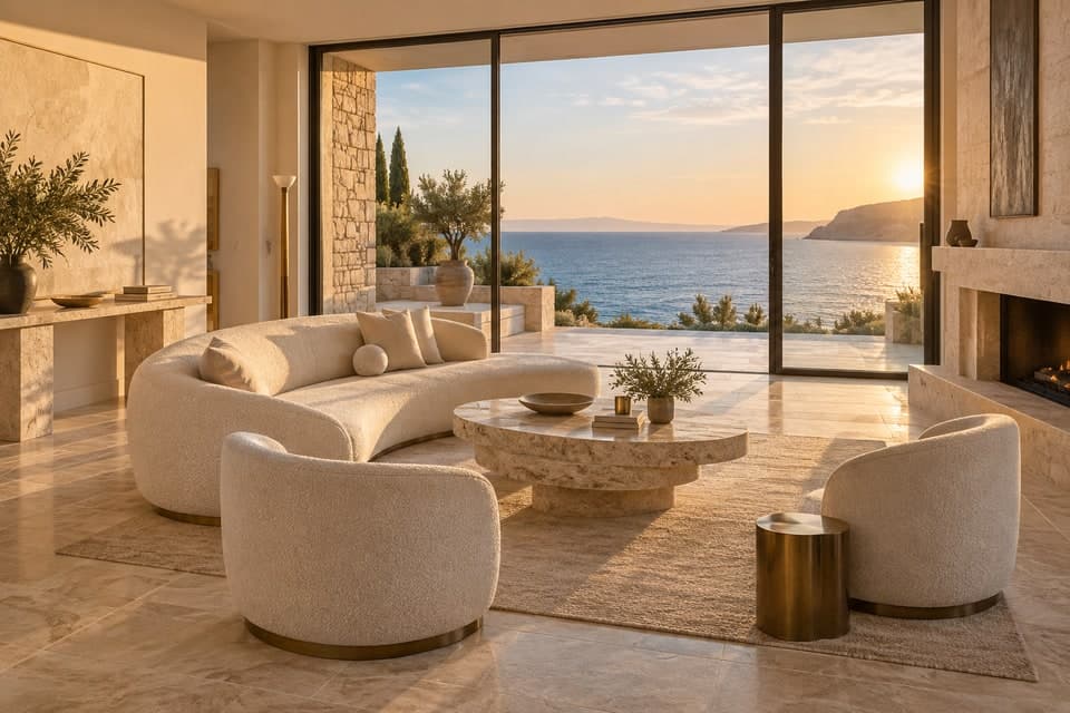 Oceanfront Riviera Travertine style reference
