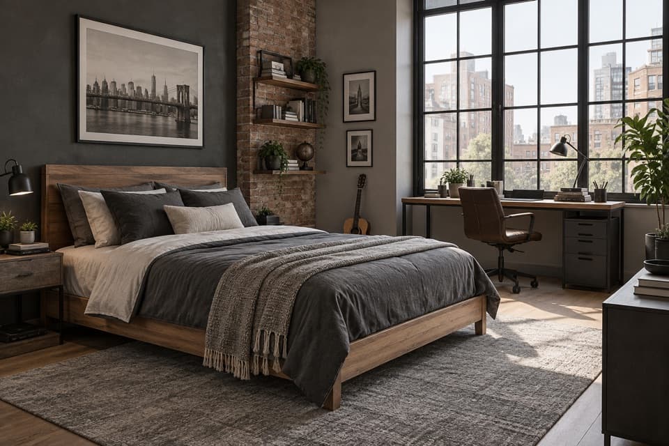 Urban Loft Bedroom style reference